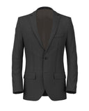 Chaqueta en lana gris antiarrugas