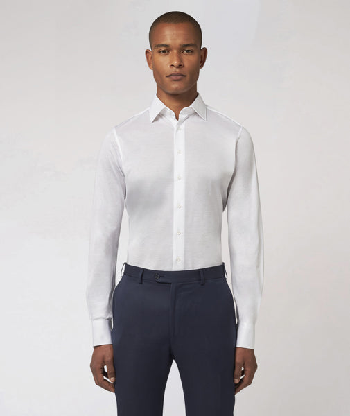 Chemise Jersey de Coton Blanc