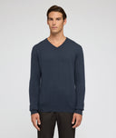 Pull en cachemire bleu pétrole