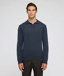 Pull en cachemire bleu pétrole