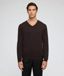 Pull en cachemire marron
