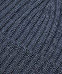 Bonnet en cachemire bleu pétrole