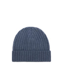 Bonnet en cachemire bleu pétrole