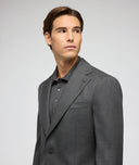 Abito Su Misura da Uomo grigio in twill di lana