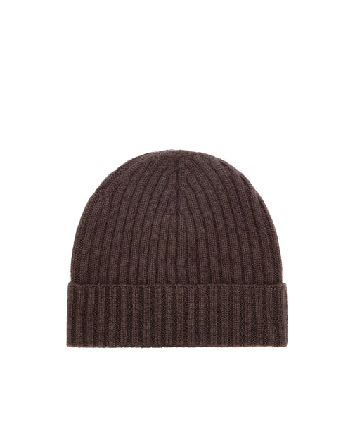 Berretto in cashmere marrone