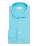 Chemise en laine cachemire bleu clair
