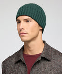 Berretto in cashmere verde