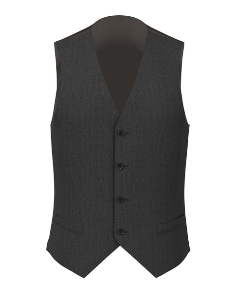 Gilet en laine gris infroissable