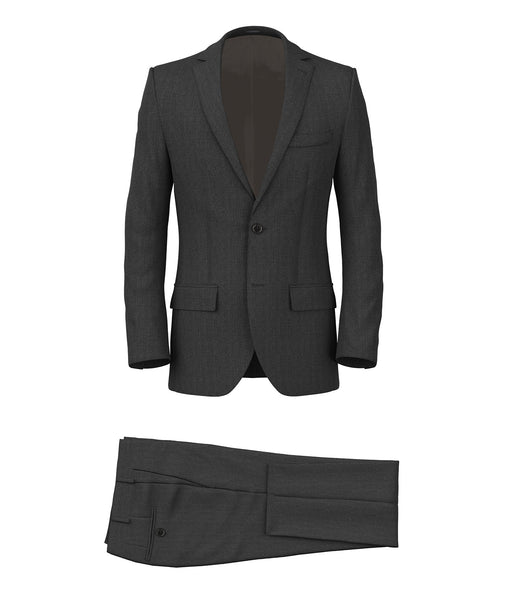 Suit in crease-resistant grey wool